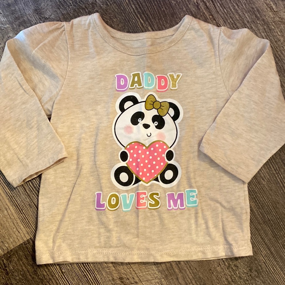 Little girls long sleeve shirt size 12M